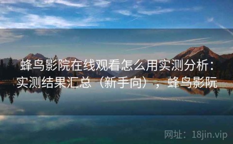 蜂鸟影院在线观看怎么用实测分析：实测结果汇总（新手向），蜂鸟影阮