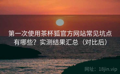 第一次使用茶杯狐官方网站常见坑点有哪些？实测结果汇总（对比后）