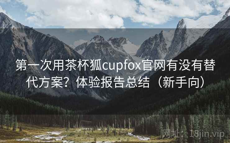 第一次用茶杯狐cupfox官网有没有替代方案？体验报告总结（新手向）