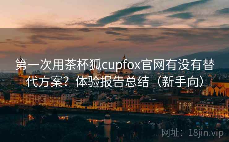 第一次用茶杯狐cupfox官网有没有替代方案？体验报告总结（新手向）